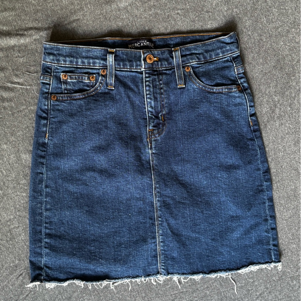 Blue Denim Skirt from J Crew